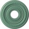 Ekena Millwork Cole PVC Medallion (Canopies up to 4 1/4"), 13"OD x 3 1/2"ID x 3/4"P, Metallic Sea Mist CMP13COFSM - alternate 1
